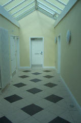 Hallway Entrance showing the Clogher room entrance in the centre, the Keelaghan Room to the right, Upper Room to the left and toilet suite also on the left