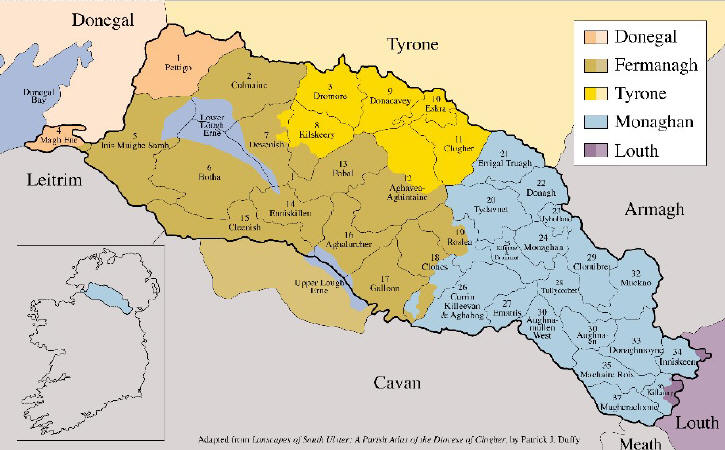 The Diocese of Clogher  (Click to enlarge)